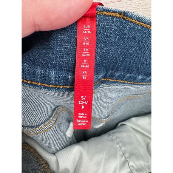 SPANX Shape EveryWear Flare Jeans Women's Size Small Blue Medium Wash Denim - Picture 9 of 13